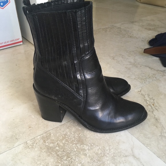 ZARA leather Chelsea boot heel - Picture 4 of 8